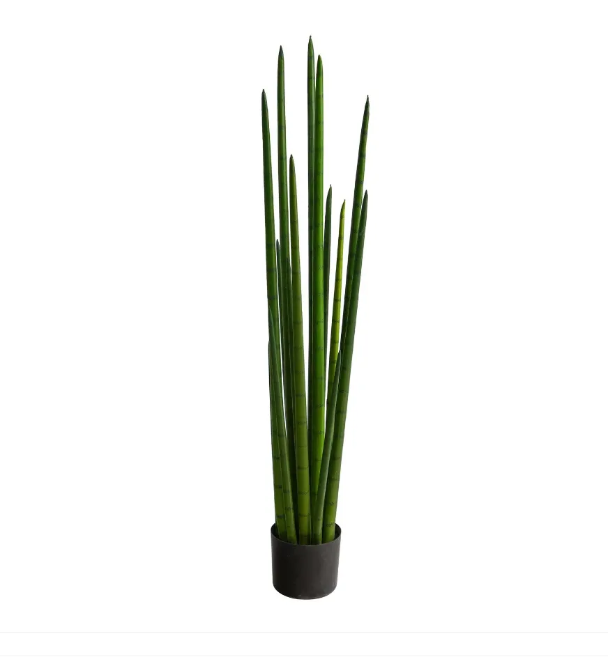 4' Artificial Sansevieria Snake Plant - Low Maintenance, Life-Like & Vibrant Silk Plants For Busy People.