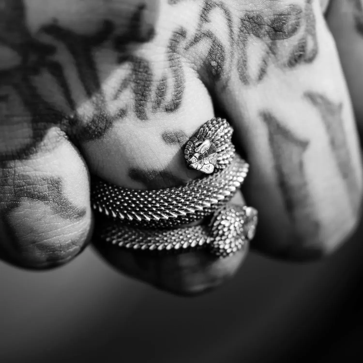 Amphisbaena Triple layer Ring