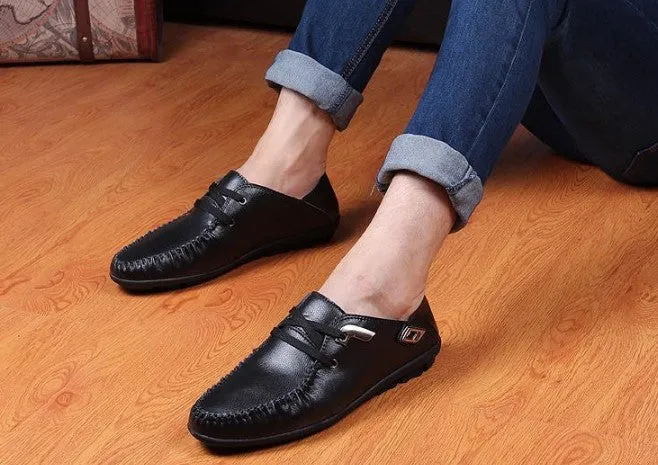 Best Quality Genuine Leather Men's Flat Loafers