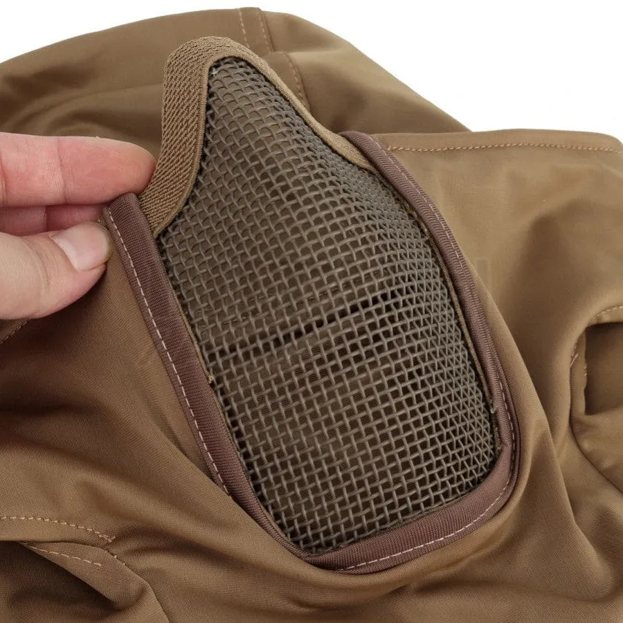 Cagoule 1 Trou Grillage Coyote