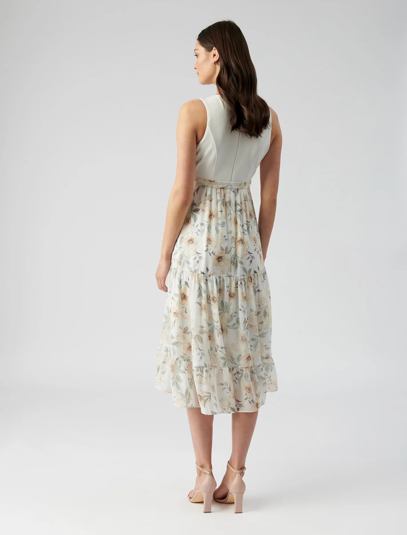 Clover Petite Wrap 2 In 1 Midi Dress