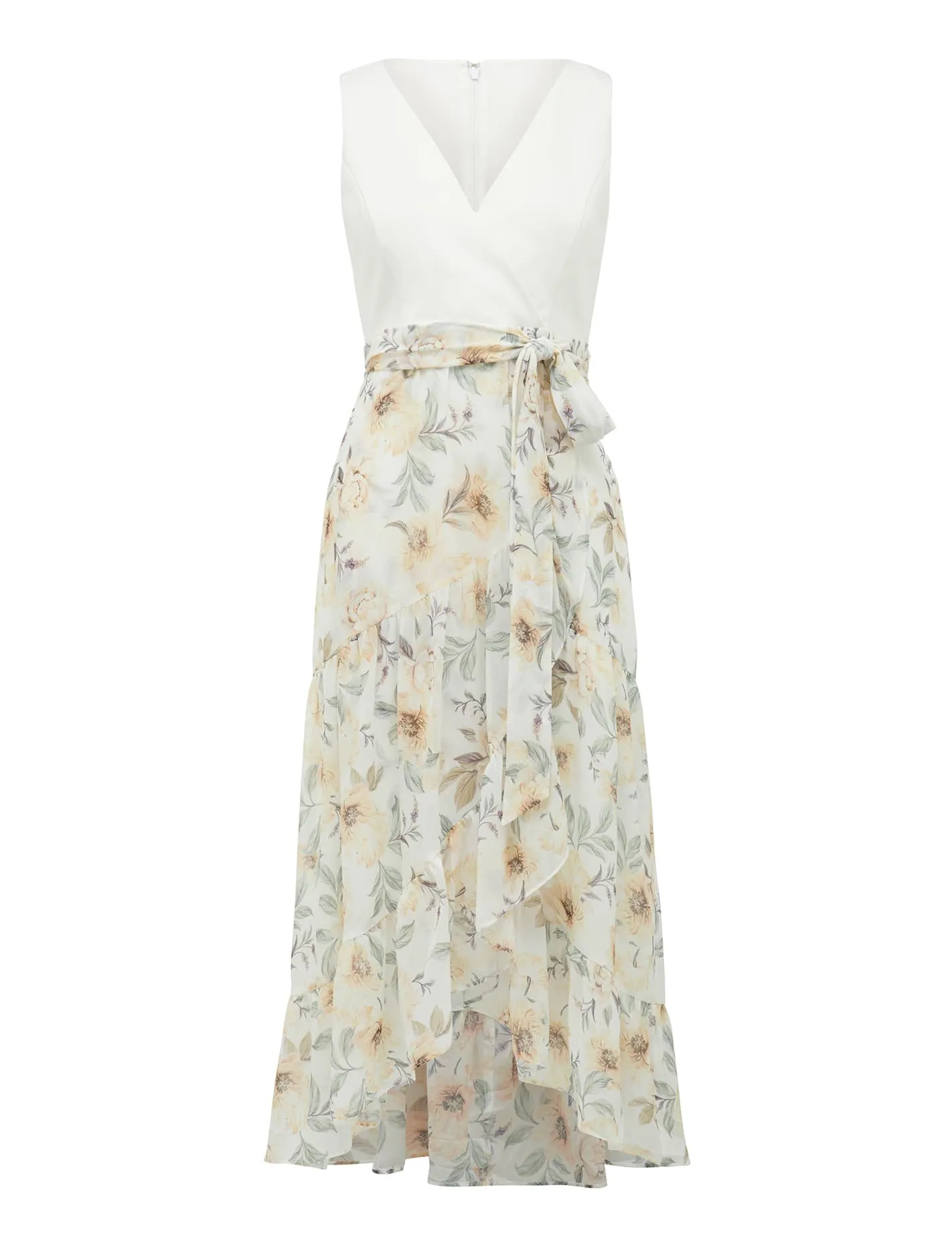 Clover Petite Wrap 2 In 1 Midi Dress