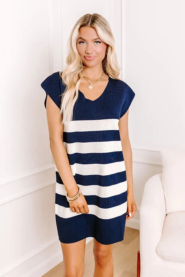Country Club Ready Knit Dress in Navy