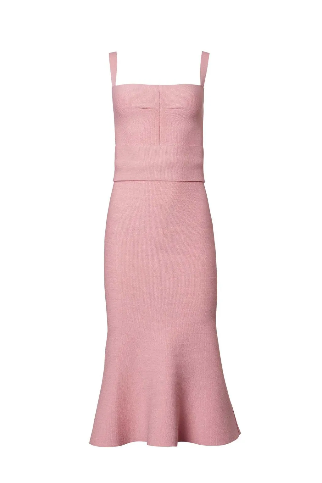 CREPE KNIT BRALETTE DRESS