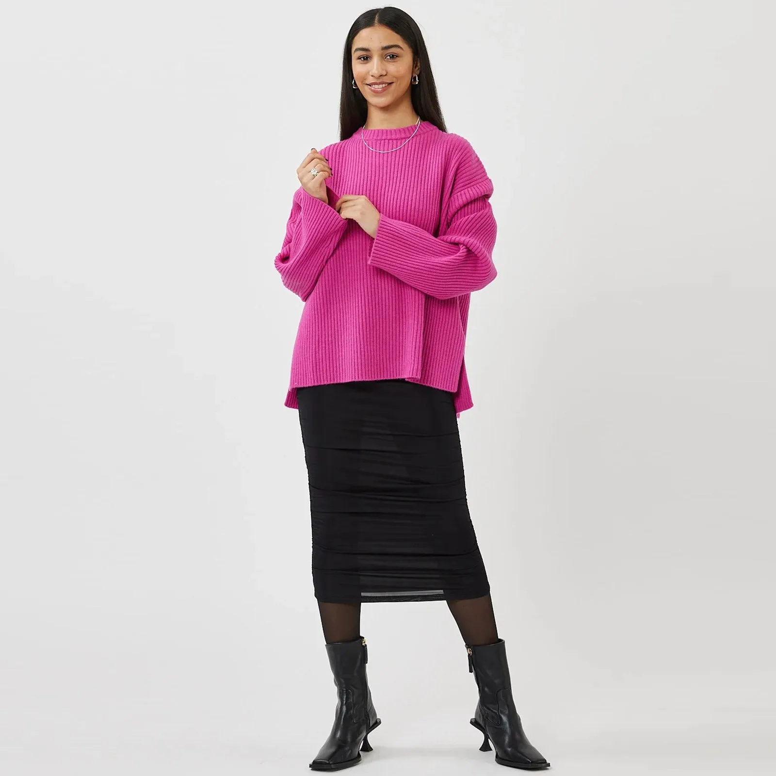 Eas Jumper 9952 fuchsia red