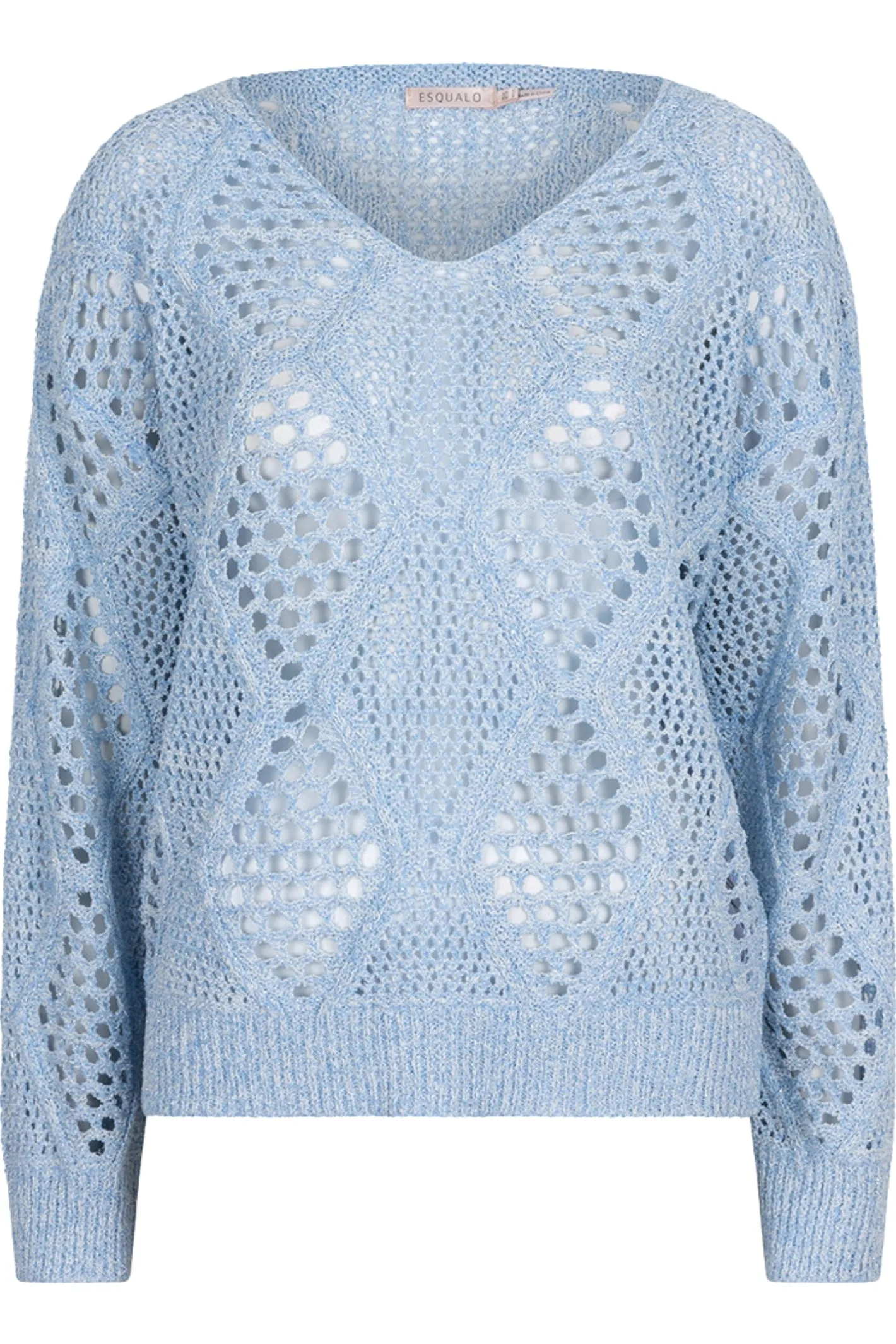 EsQualo 02000 Ajour Sweater in Sky Blue