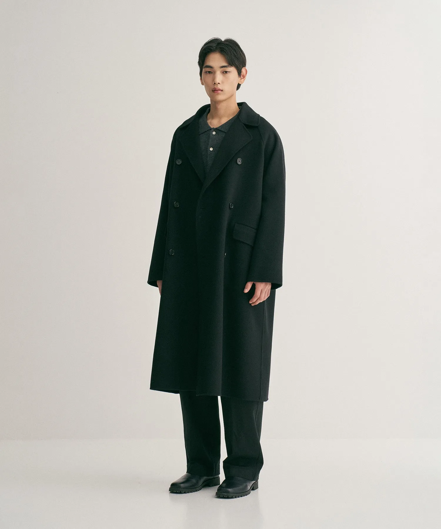 FLOW HANDMADE COAT "BLACK"