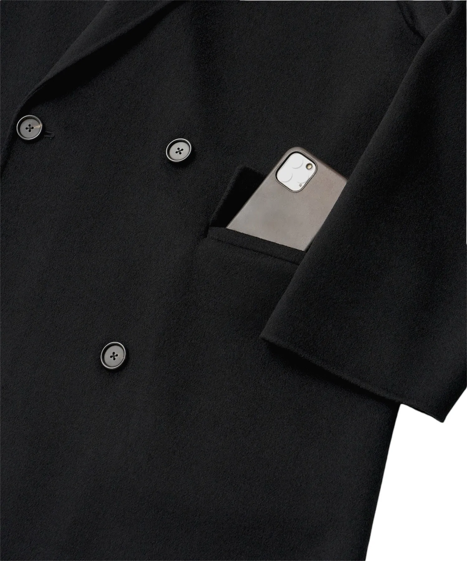 FLOW HANDMADE COAT "BLACK"