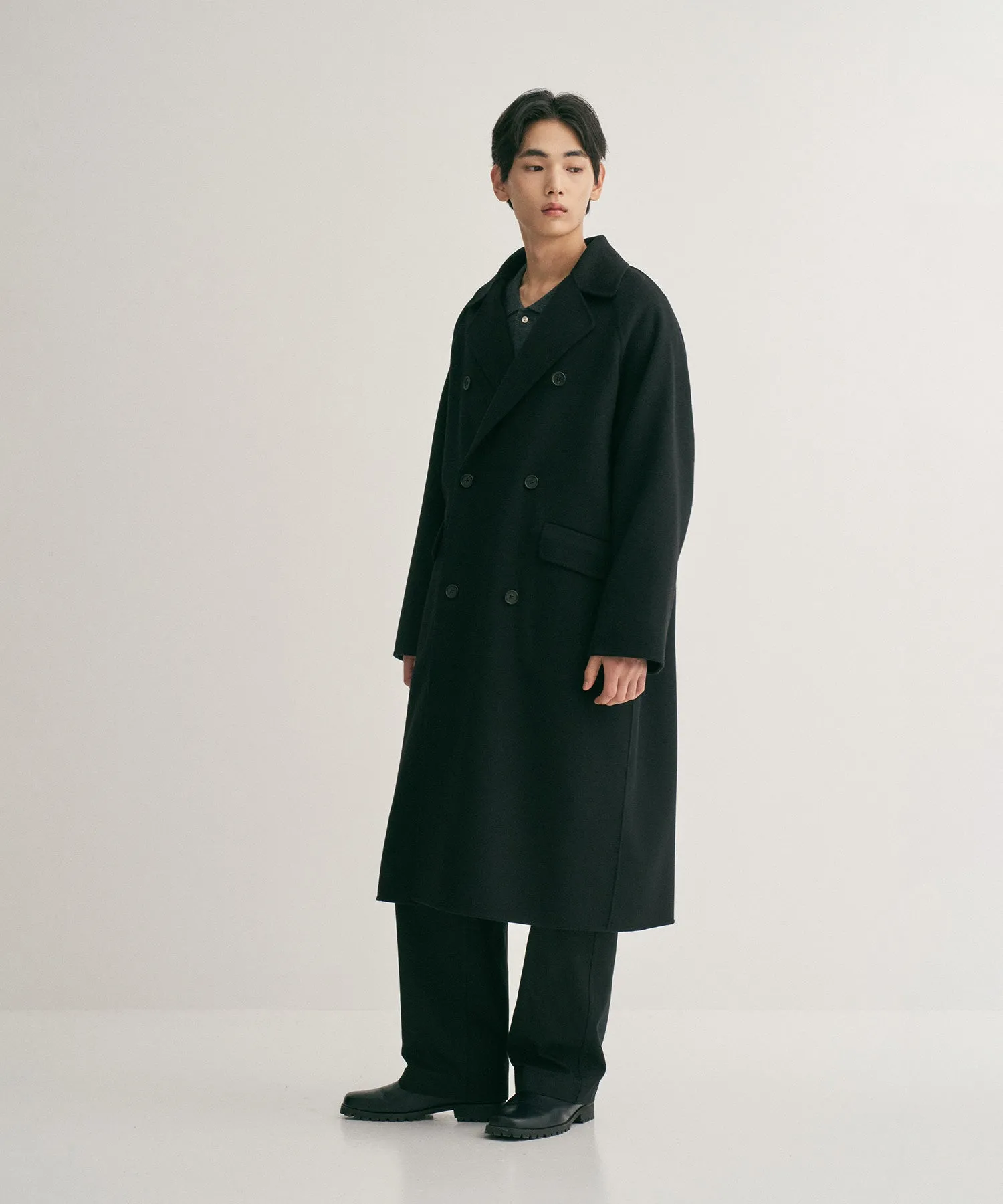 FLOW HANDMADE COAT "BLACK"