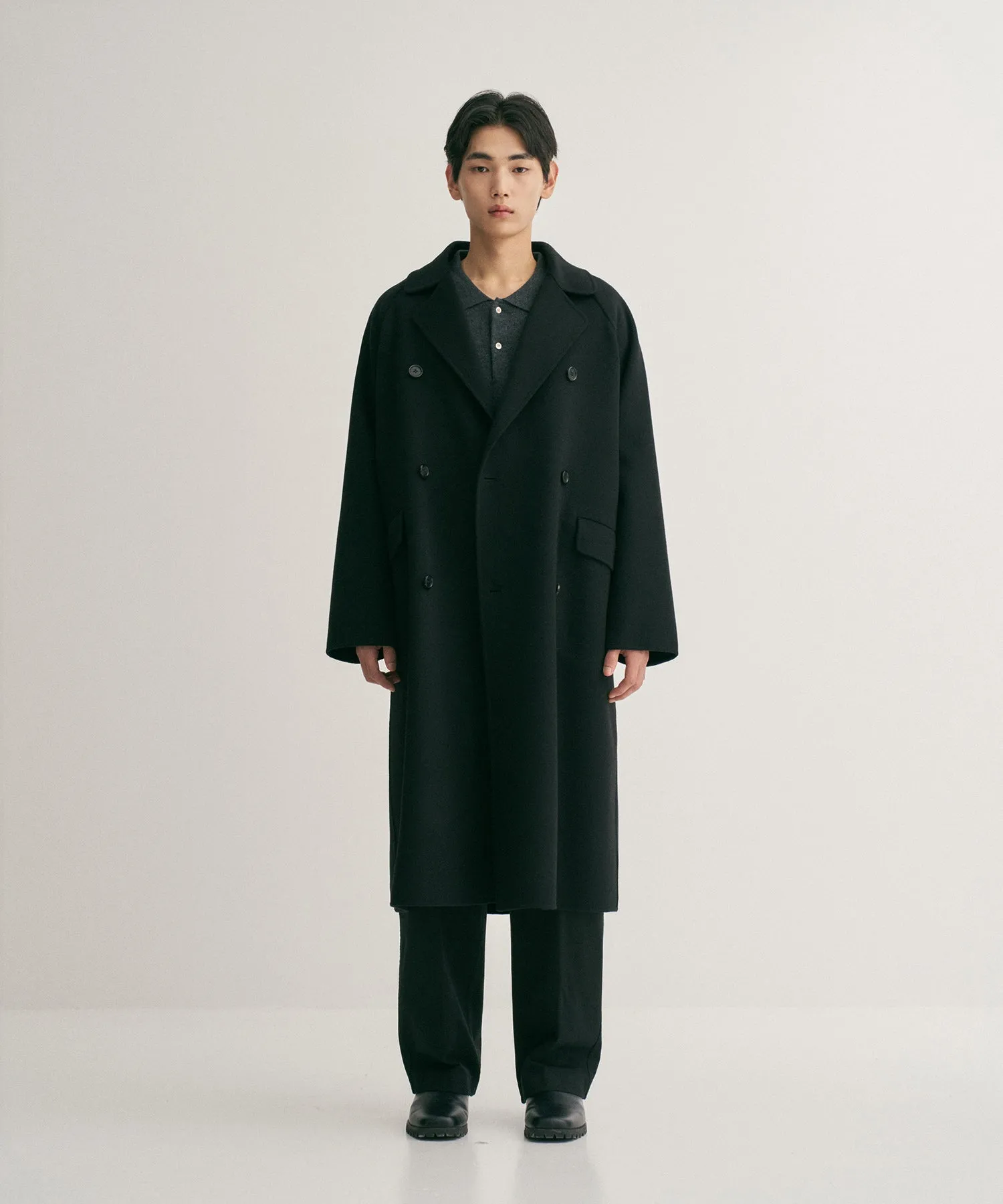 FLOW HANDMADE COAT "BLACK"