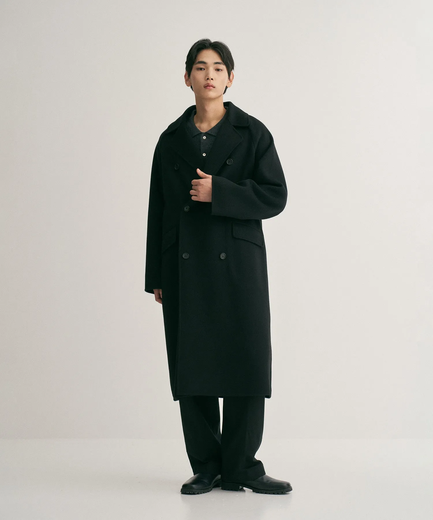 FLOW HANDMADE COAT "BLACK"