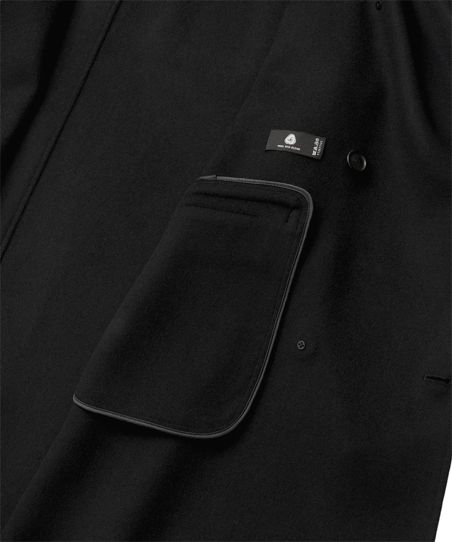 FLOW HANDMADE COAT "BLACK"