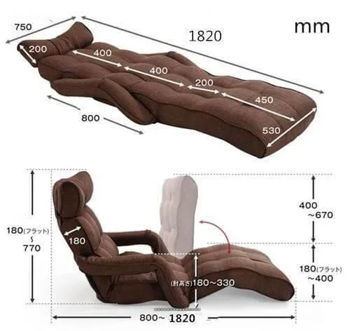 Japanese Style Multifunctional Lounge Chair