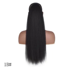 Kinky Srtaight Drawstring Ponytail Extension 24 Inch