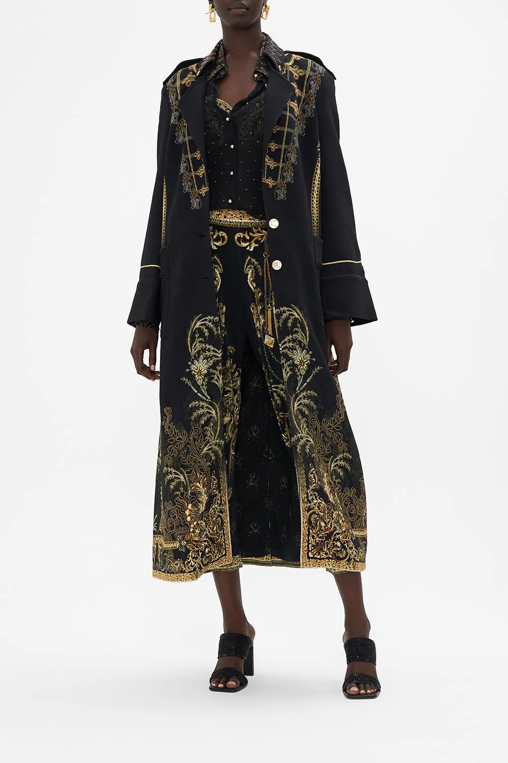 LONG MILITARY COAT THE NIGHT IS NOIR