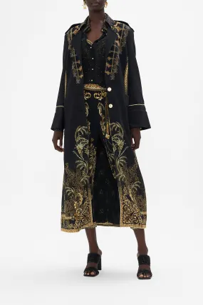 LONG MILITARY COAT THE NIGHT IS NOIR