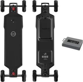 Maxfind FF AT Electric Skateboard All Terrain Dual 1500W Motors 48V 28 MPH 34 Mile Long Range New