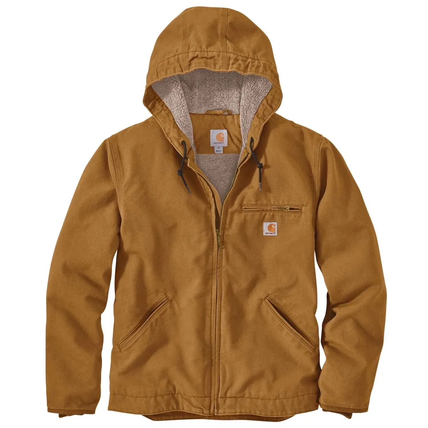 Men's Big and Tall Washed Duck Canvas Sherpa Lined Jacket 104392