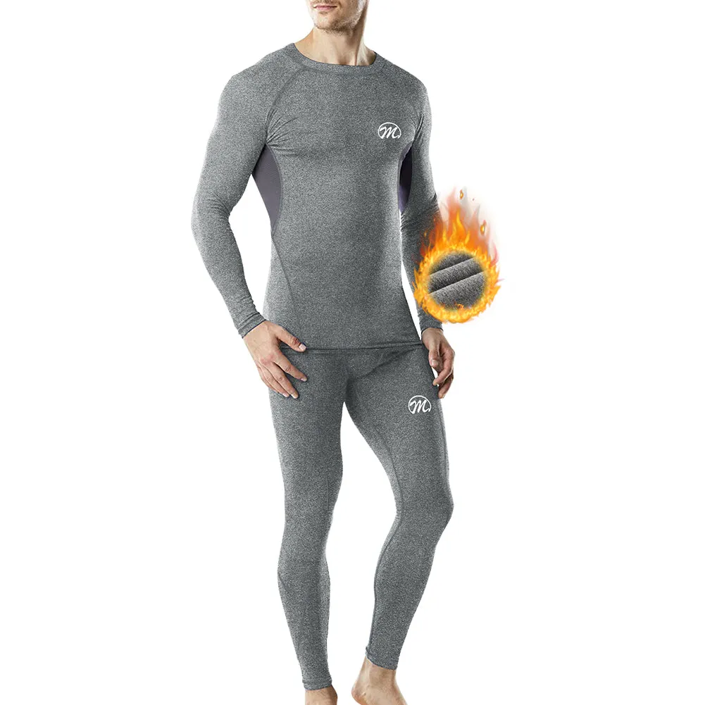 Men’s Thermal Underwear Suit , Wicking Long Johns Quick Dry  Sport  Set MEETWEE