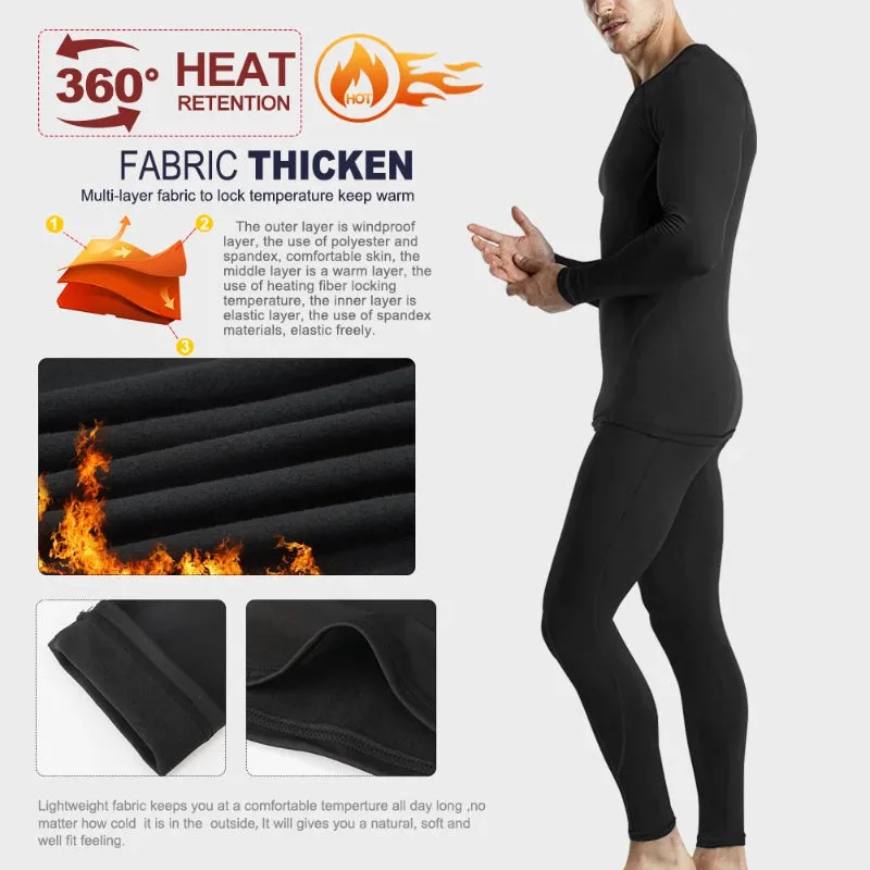 Men’s Thermal Underwear Suit , Wicking Long Johns Quick Dry  Sport  Set MEETWEE