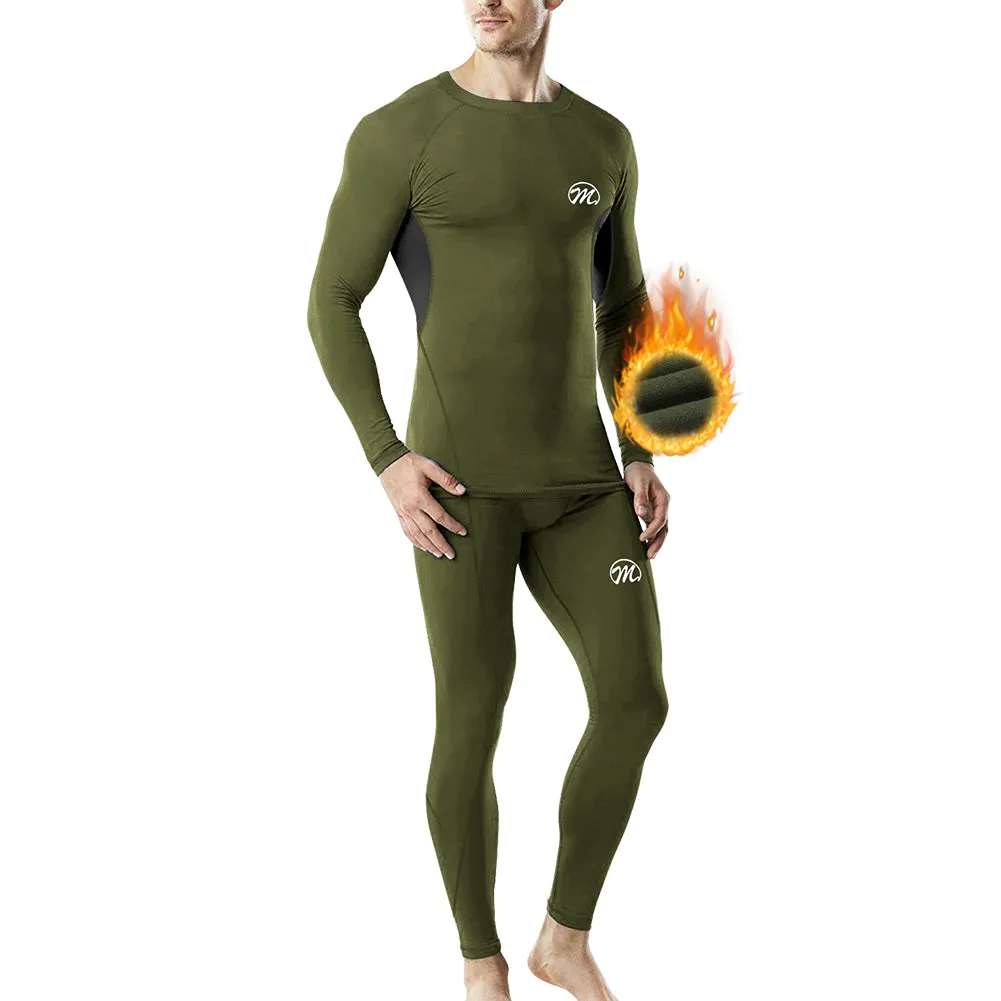 Men’s Thermal Underwear Suit , Wicking Long Johns Quick Dry  Sport  Set MEETWEE