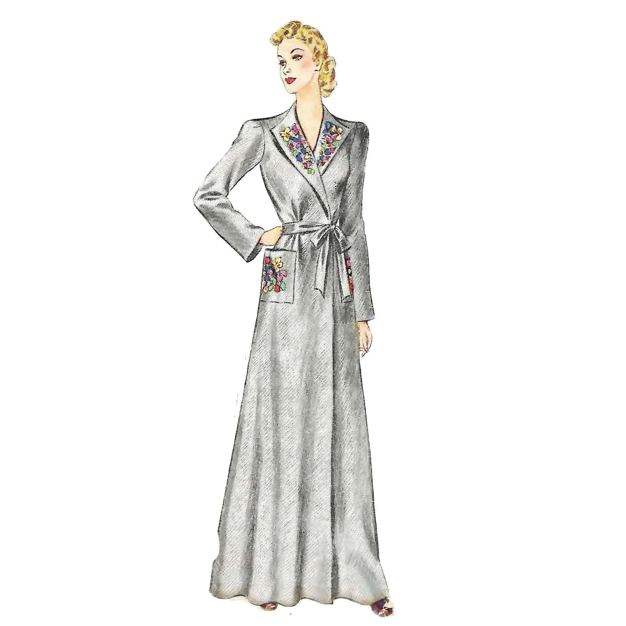 PDF - 1930s Pattern, Women's Beach, House Coat & Bag, Robe - Multi-sizes - Instantly Print at Home