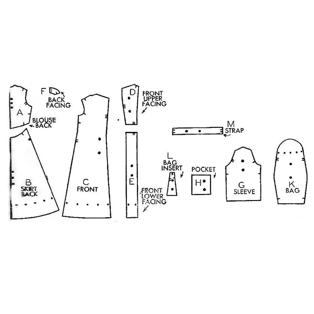 PDF - 1930s Pattern, Women's Beach, House Coat & Bag, Robe - Multi-sizes - Instantly Print at Home