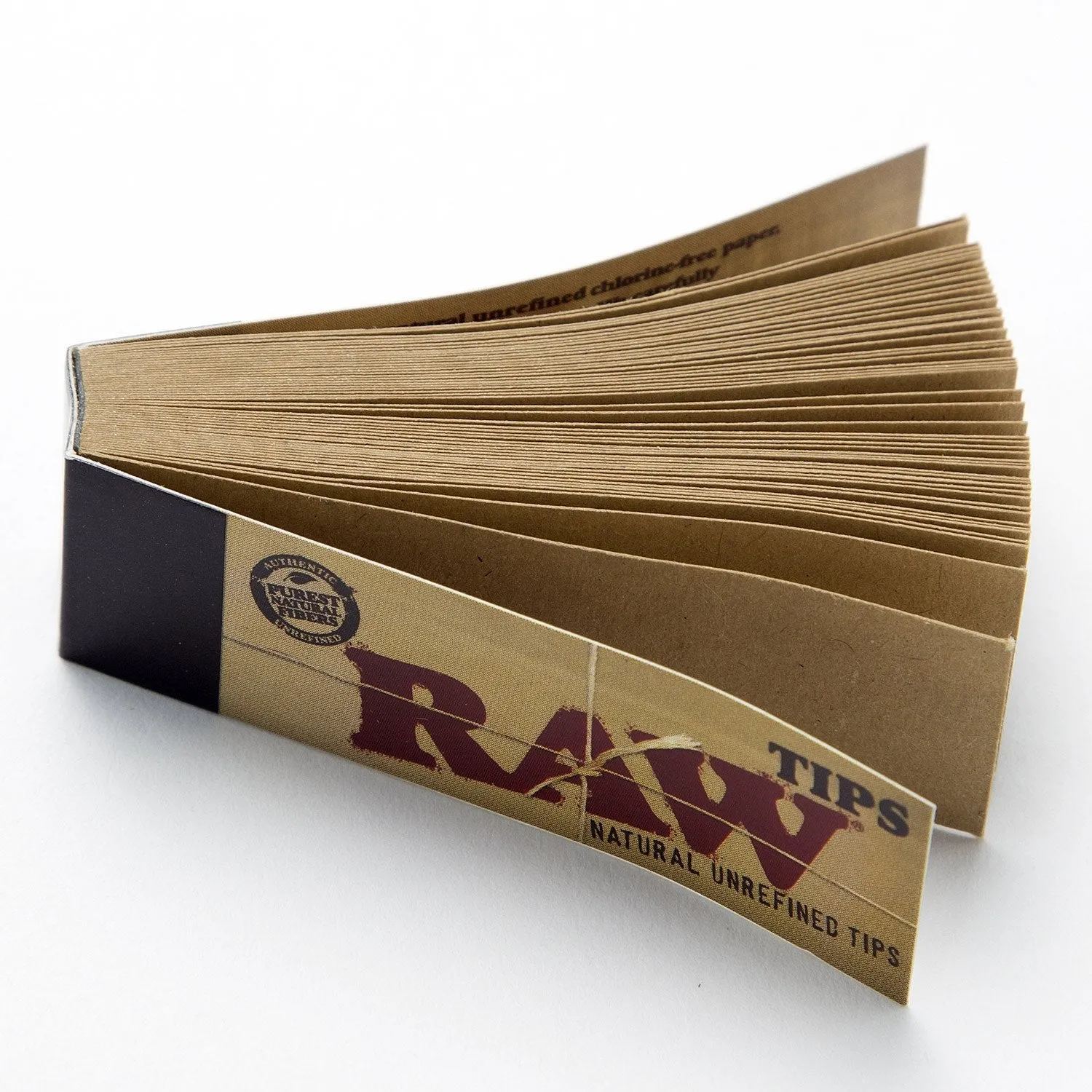 RAW Unbleached Roll-Up Tips 50-Pack