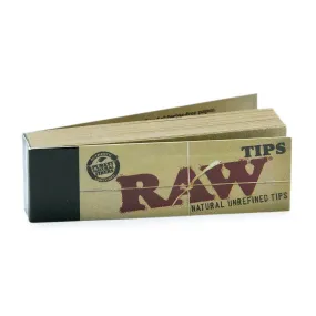 RAW Unbleached Roll-Up Tips 50-Pack