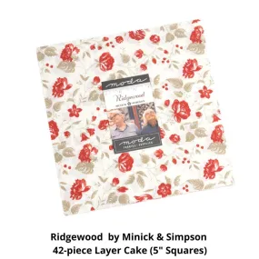 Ridgewood - Layer Cake - 42 Pieces - 10" x 10" Each