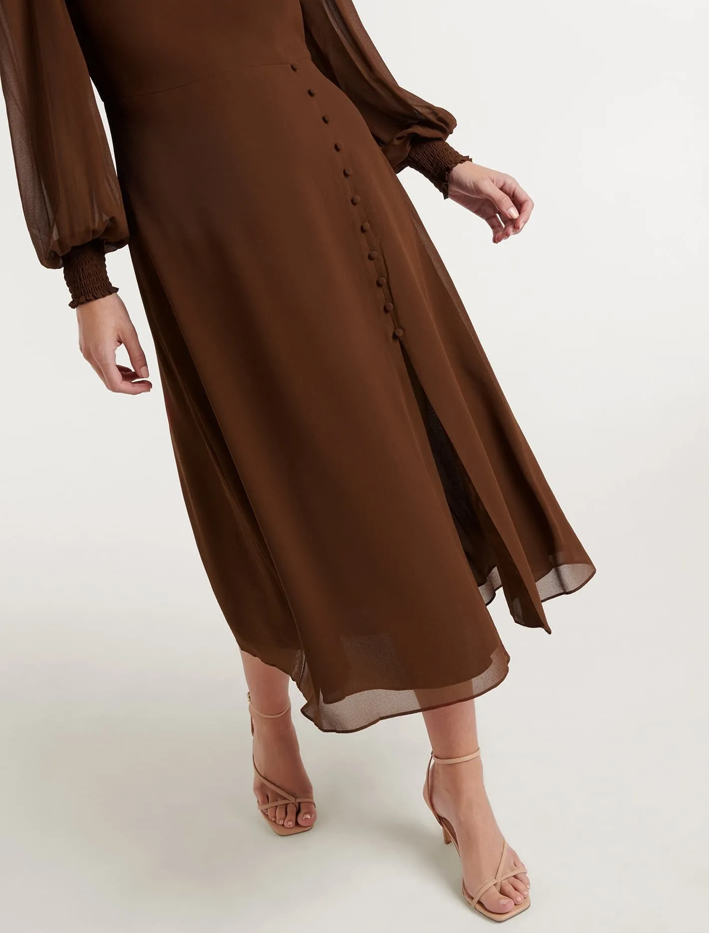 Sasha High Neck Midi Dress