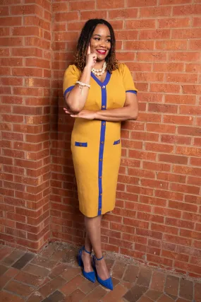 SGRHO Gold Pretty Poodle Dress