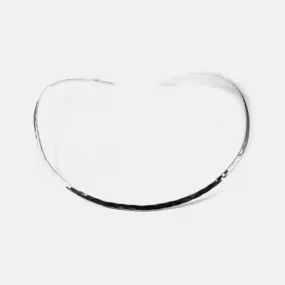 Sterling Silver "Hammered" Thin Collar Necklace