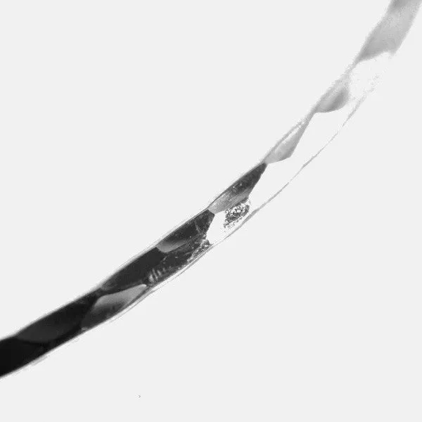 Sterling Silver "Hammered" Thin Collar Necklace