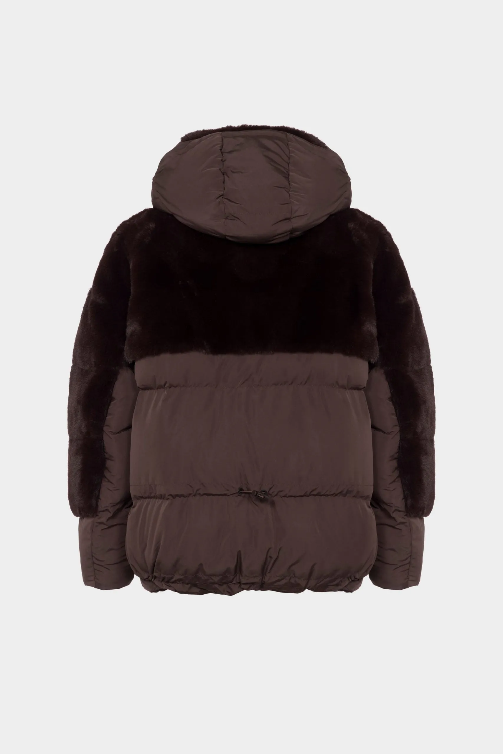 Urbancode Puffer Hooded Jacket - Dark Oak