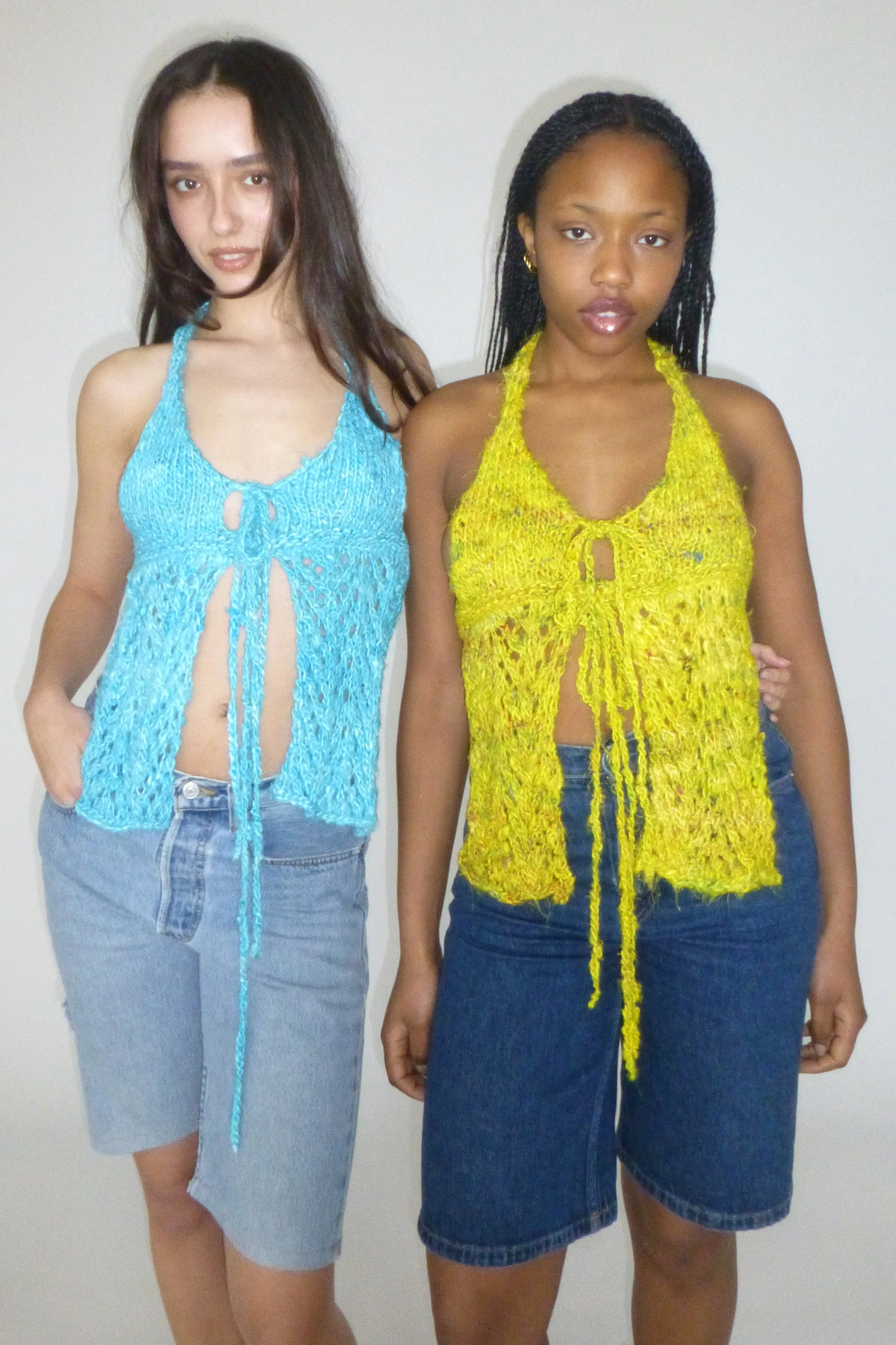Yellow Banana Knit Top